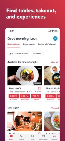 OpenTable for iOS