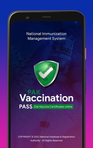 PAK Covid-19 Vaccination Pass per Android
