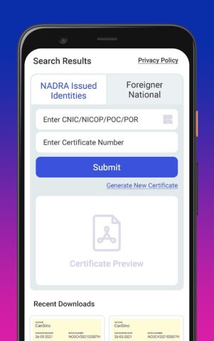 PAK Covid-19 Vaccination Pass для Android — скриншот 3