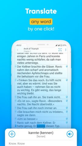 Parallel translation of books for Android
