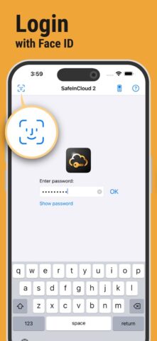 Passwort Manager SafeInCloud 2 für iOS