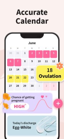 حاسبة الدورة الشهرية والحمل لنظام iOS