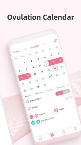 PinkBird: حاسبة الدورة الشهرية لنظام Android