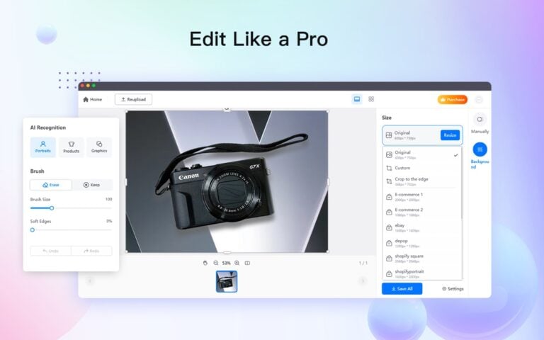 PicWish: Editor de Fotos IA para iOS