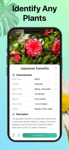 iOS 用 PictureThis：花、木、ハーブを写真で識別