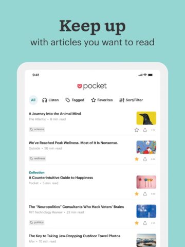 Pocket : tenez-vous au courant pour iOS