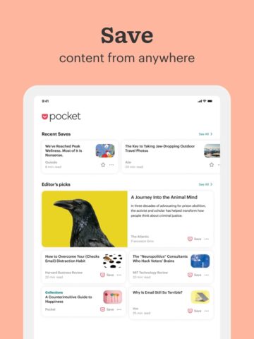 Pocket: Bleib informiert für iOS