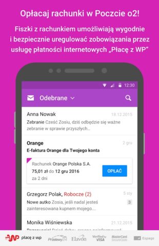 Android için Poczta o2