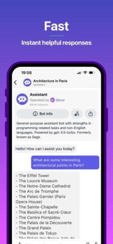 Poe – Fast AI Chat cho iOS
