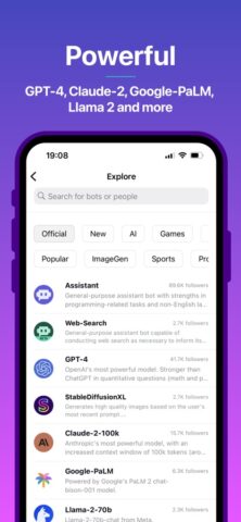 Poe – Fast AI Chat для iOS
