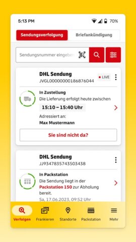 Android 版 Post & DHL