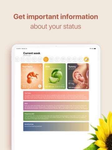 حاسبة الحمل – تسعة أشهر لنظام iOS