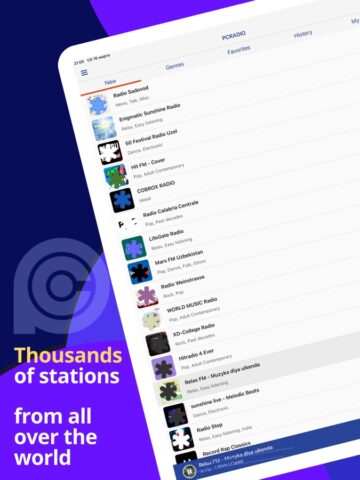 Radio Player PCRADIO für iOS
