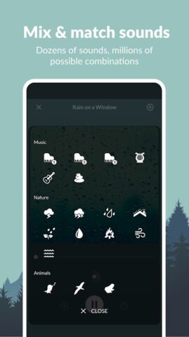 Звуки дождя — сон, релаксация для Android