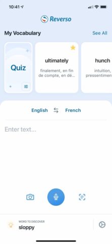 Reverso diccionario, traductor para iOS