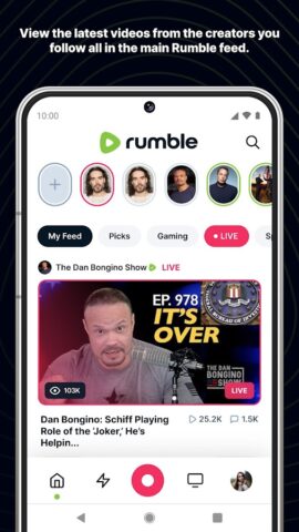 Rumble สำหรับ Android