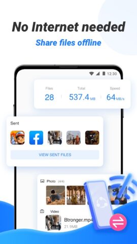 SHAREit Lite — Обмен файлами для Android — скриншот 3