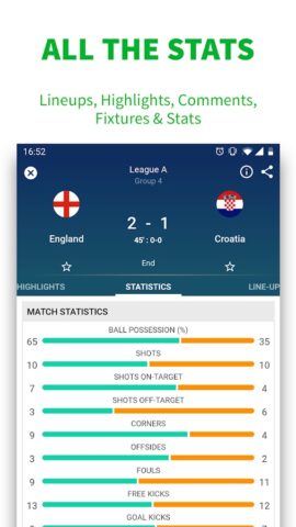 SKORES – Live Football Scores para Android