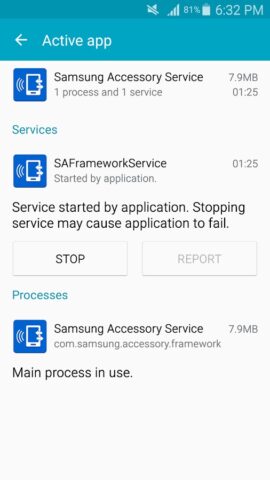 Samsung Accessory Service для Android — скриншот 3