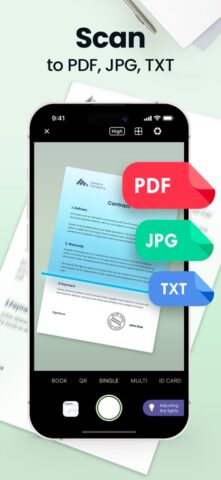 iOS 用 Scan Hero: 簡単PDFスキャナーで書類をスキャン