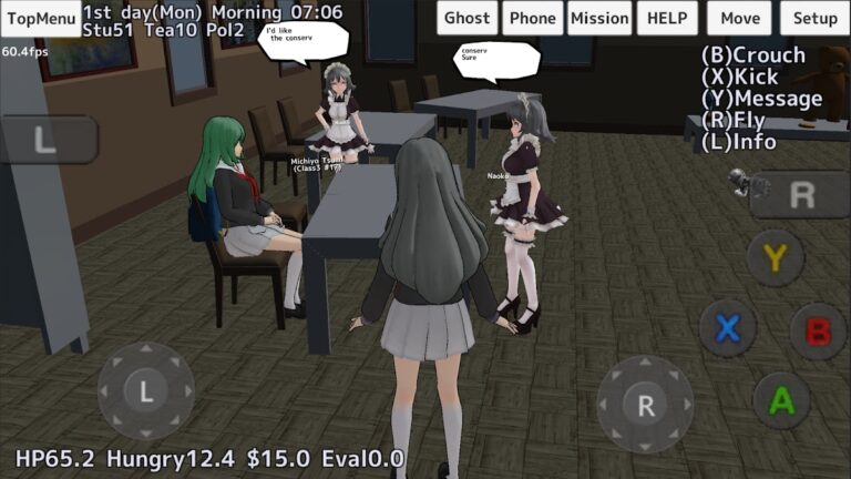 School Girls Simulator для Android — скриншот 3