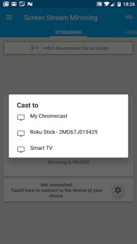 Screen Stream Mirroring para Android