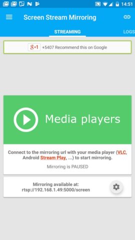 Screen Stream Mirroring pour Android