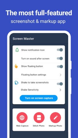 Captura de imagem:ScreenMaster para Android