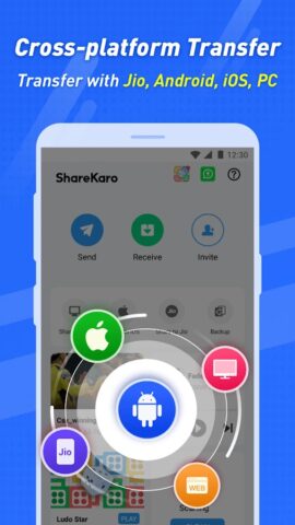 ShareKaro Lite: File Share App для Android — скриншот 3