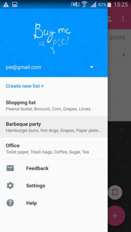 Shopping List – Buy Me a Pie! cho Android