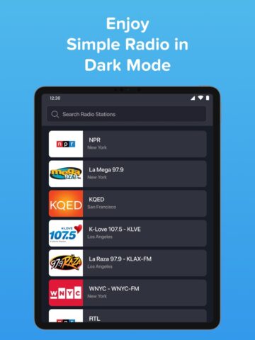 Simple Radio: Stasiun FM & AM untuk iOS
