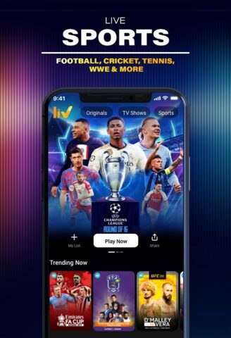 Sony LIV: Sports & Entmt für Android