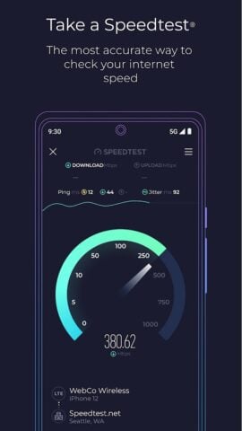 Android용 Speedtest – 인터넷 속도 테스트