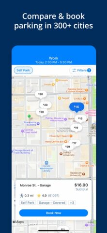 SpotHero: #1 Rated Parking App для iOS