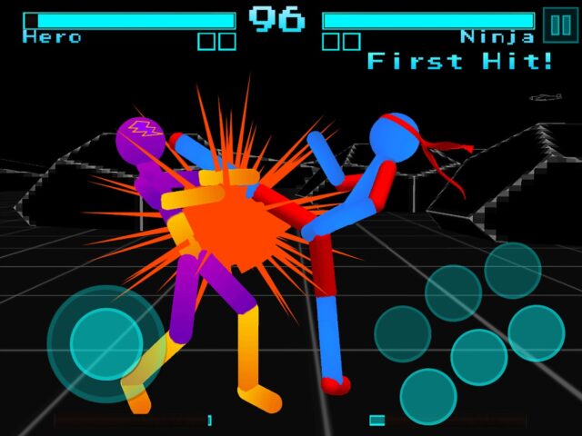 Android için Çöp Adam Dövüş: Neon Warriors
