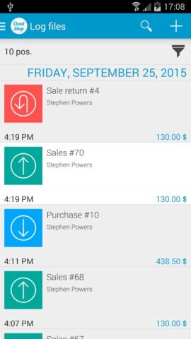 Store inventory management app for Android
