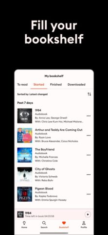 iOS için Storytel: Sesli kitap, e kitap