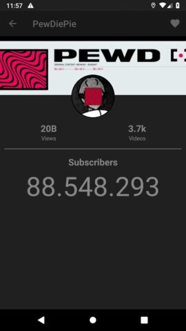 Subscribers Counter per Android
