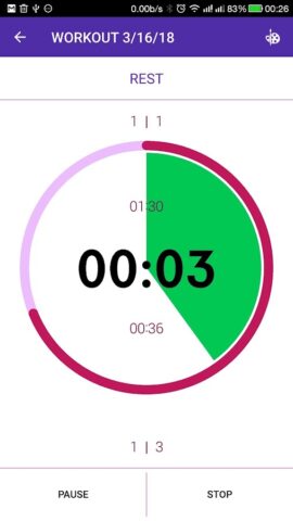 Tabata timer with music for Android