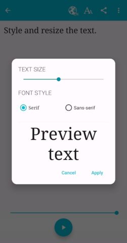 Android için Talk: Text to Voice