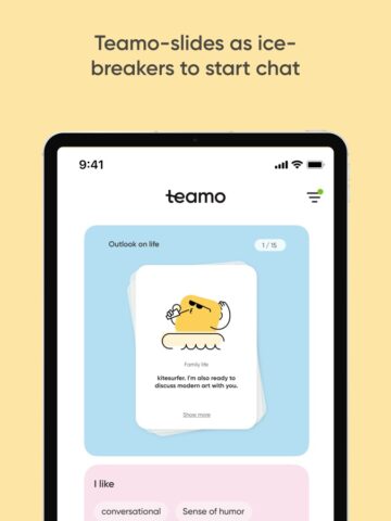 Teamo – ứng dụng hẹn hò cho iOS