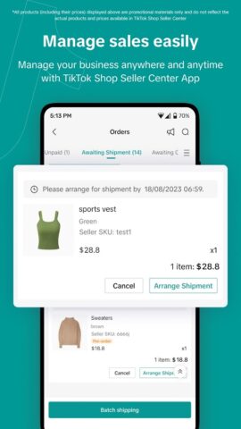 TikTok Shop Seller Center para Android