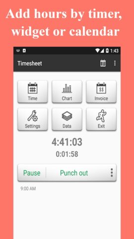Timesheet – Horas Trabalhadas para Android