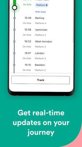 適用於 Android 的 Trainline: Train travel Europe