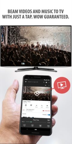 Tubio-عرض فيديو الويب بالتلفاز لنظام Android