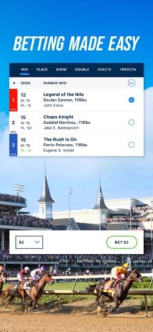 TwinSpires Horse Race Betting สำหรับ iOS