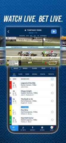 TwinSpires Horse Race Betting لنظام iOS