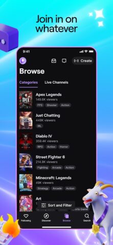Twitch: Live Game Streaming لنظام Android