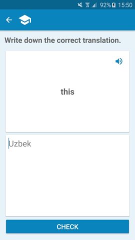Uzbek-English Dictionary pour Android