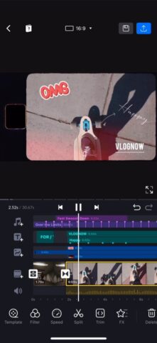 VN Video Editor لنظام iOS